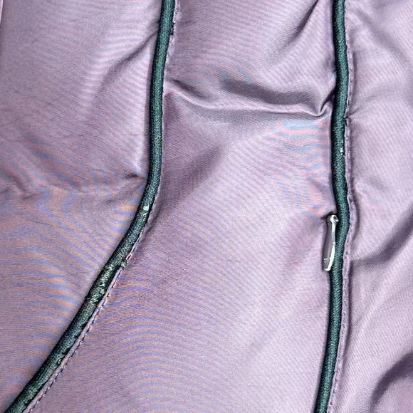 Via Spiga Plum Down Puffer Coat with Raccoon Fur Trim Hood - Picture 15 of 16